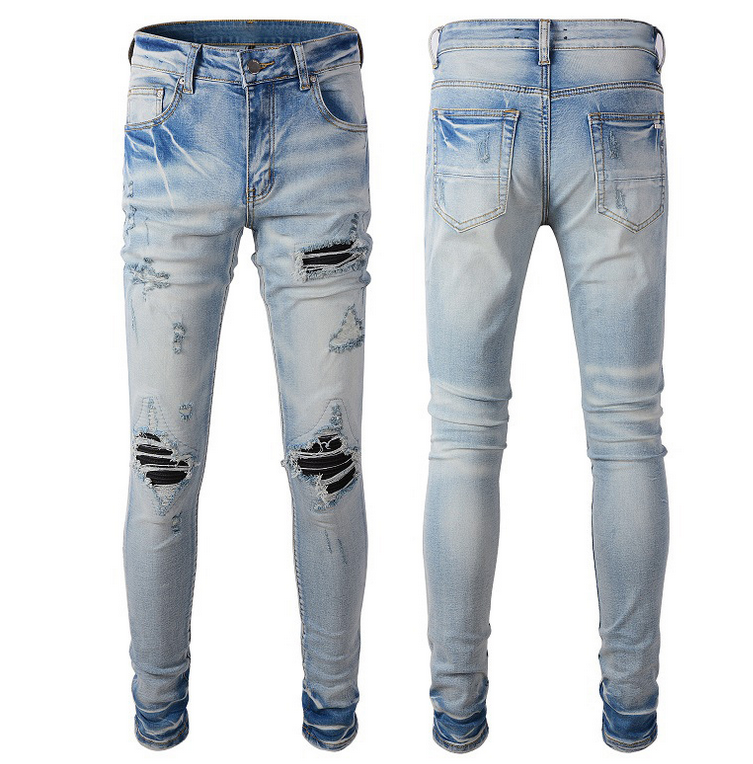 Ripped Patch Jeans Style 2