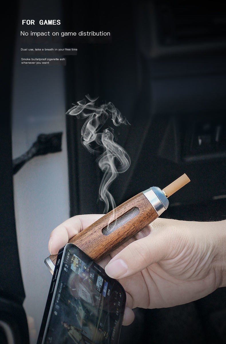 Portable Walnut Wood Ashtray 5