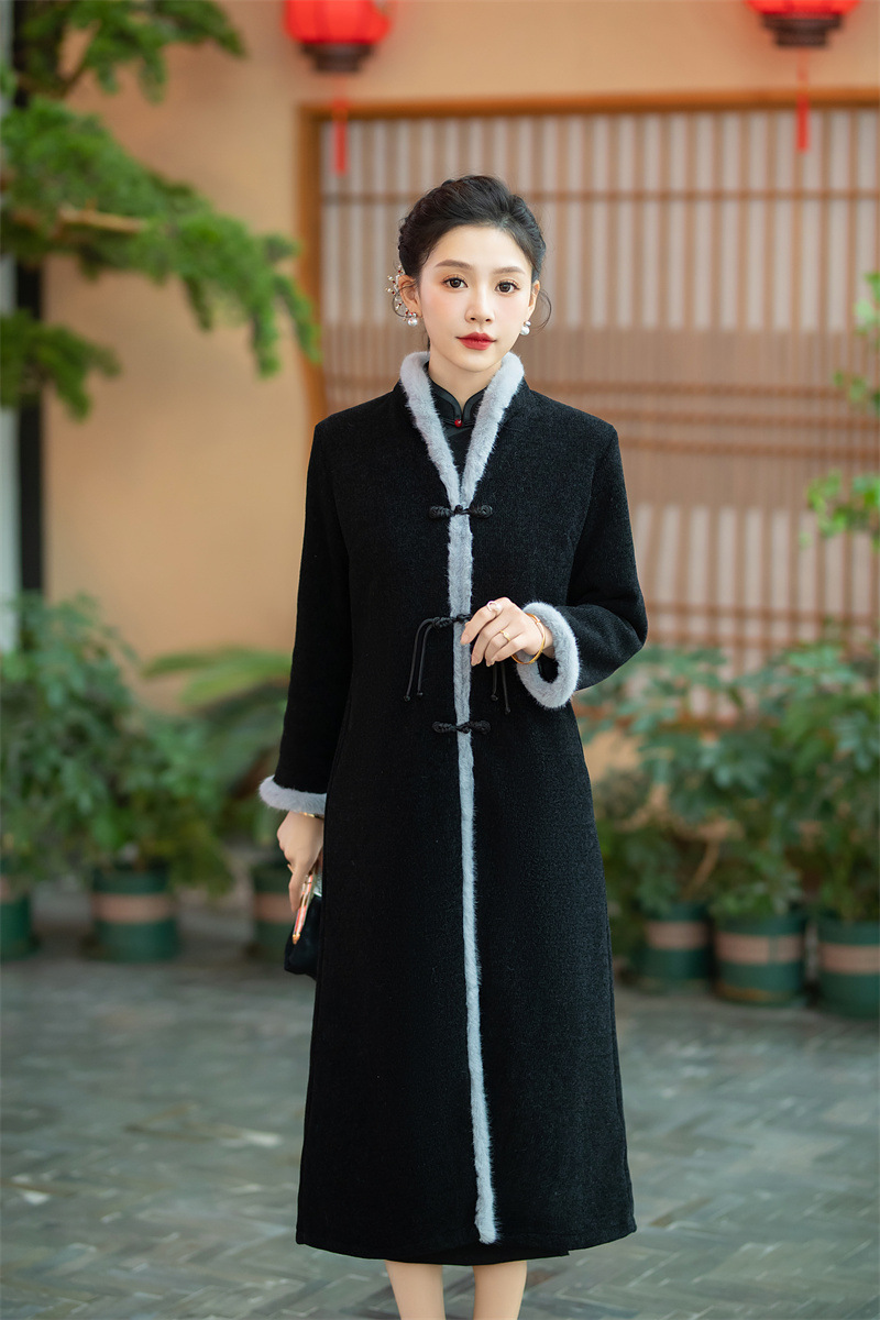 High End Rex Rabbit Woolen Coat Image 8