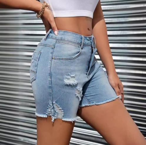 Denim Shorts Image 1