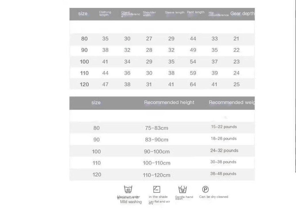 Kids Spring Autumn Set