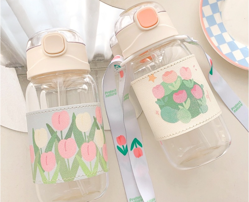 Ins Tulip Glass Cup 6