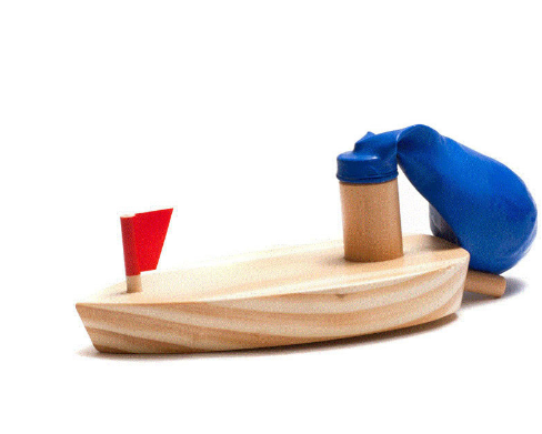 Wooden Balloon Boat Image 3