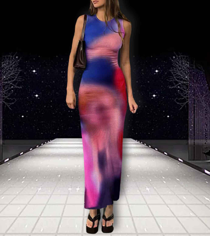 Batik Midikleid Image 1