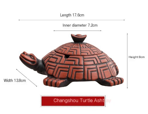 Turtle Ashtray with Lid