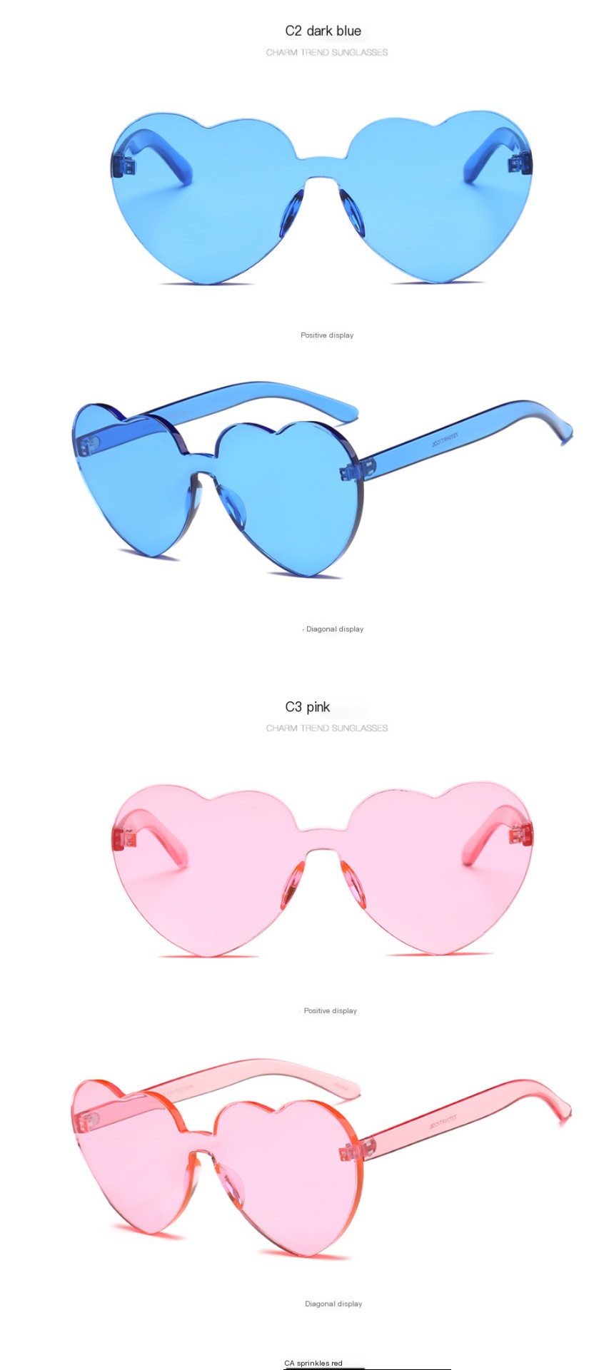 Heart Shape Sunglasses 2
