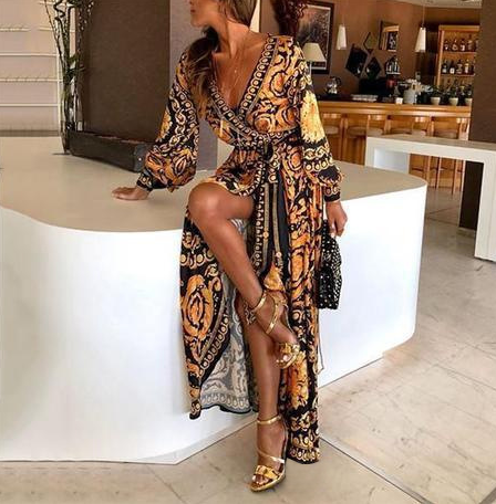 Retro Floral Dress Image 3