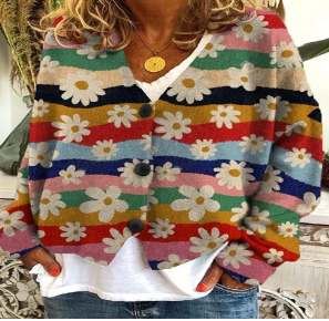 Lorie Casual Flannel Cardigan Image 1