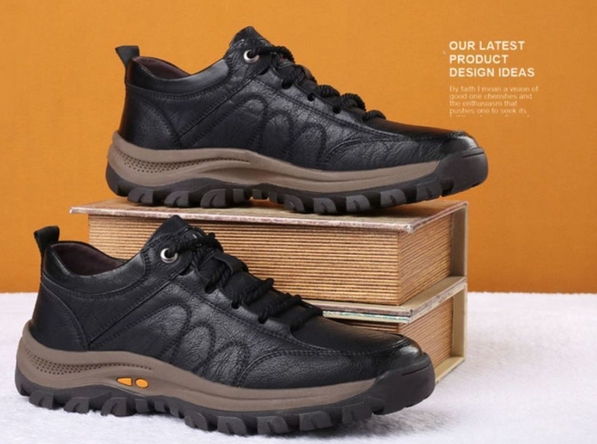 Orthopedic Leather Sneakers Image 1