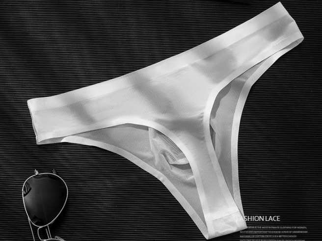 Low-waisted thong - White