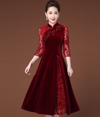 Dress in Claret