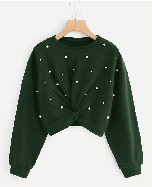 Casual Women's Long-sleeved Round Neck Sweater Image 6