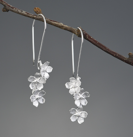 Flower Earrings Gold