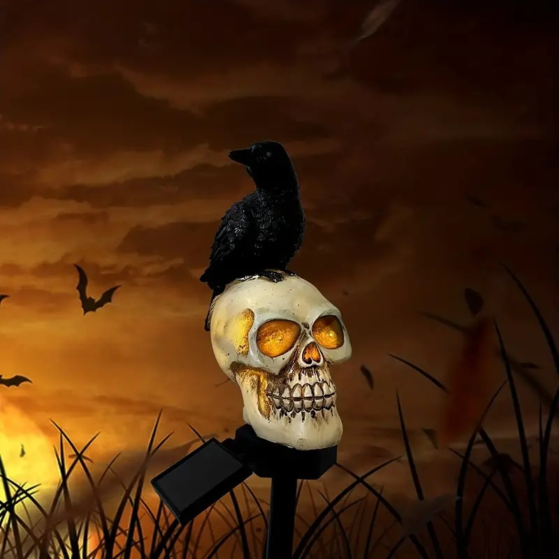 Pumpkin Skull Design Lamp