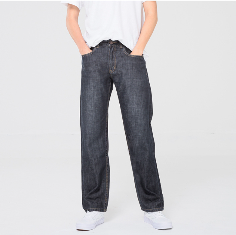 Men's Straight Leg Mid-Rise Jeans - Front View