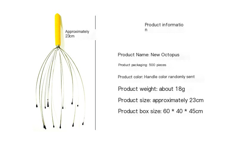 Octopus Head Massager Image 15