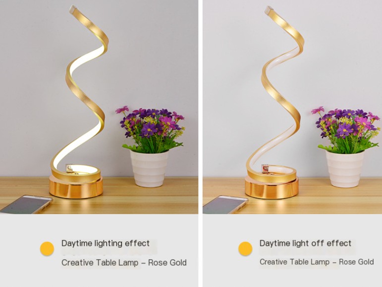 Spiral Table Lamp Image 3