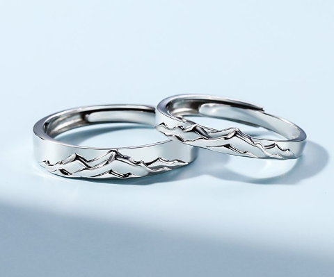 Mountains Couple Rings