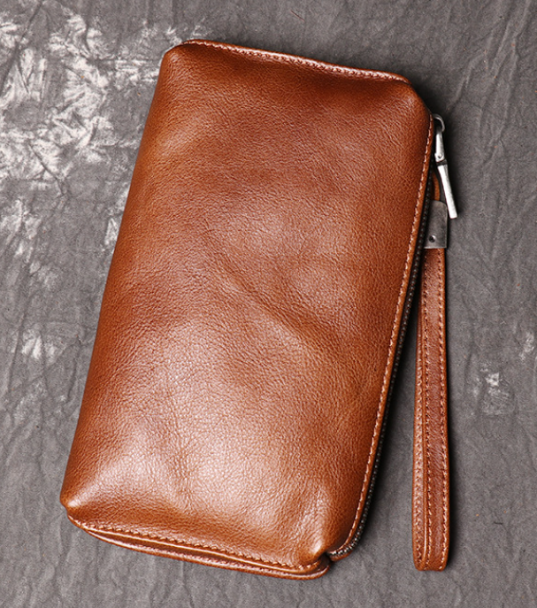 Genuine Leather Wallet - Dark Brown