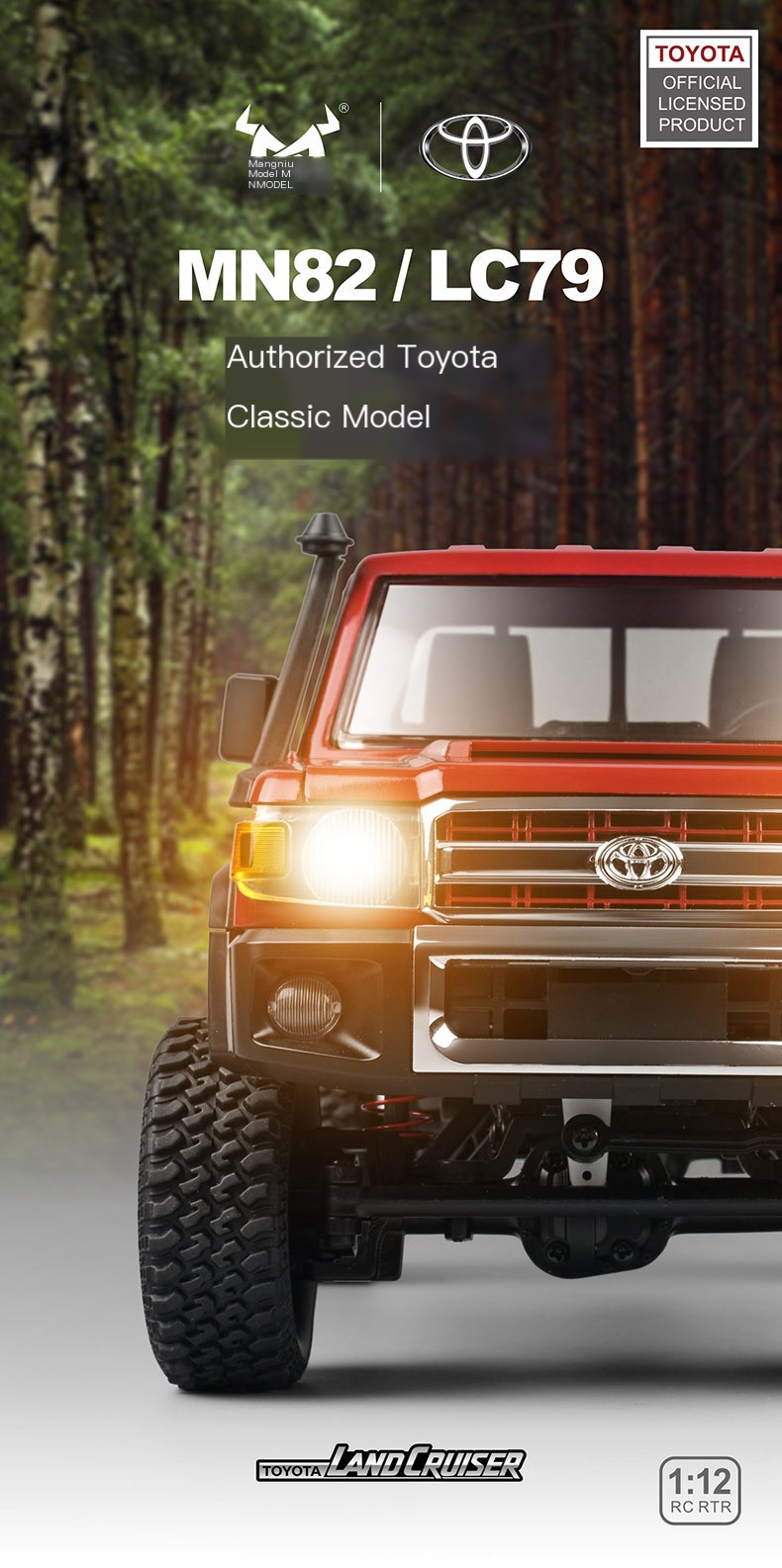 MN82 RC Truck Features