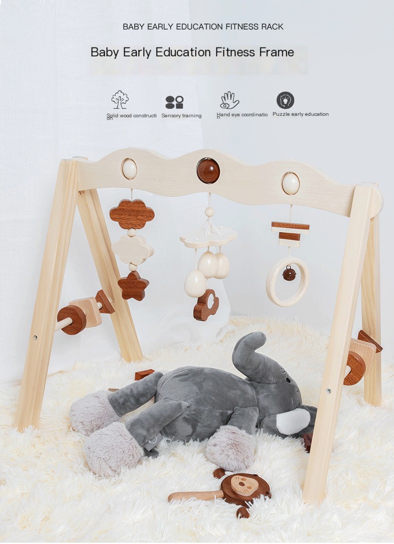 Timber Tots Wooden Play Gym Image 1