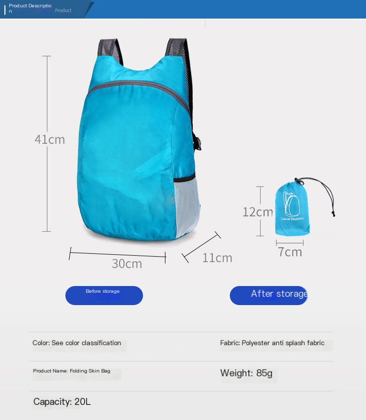 Outdoor Folding Backpack 1