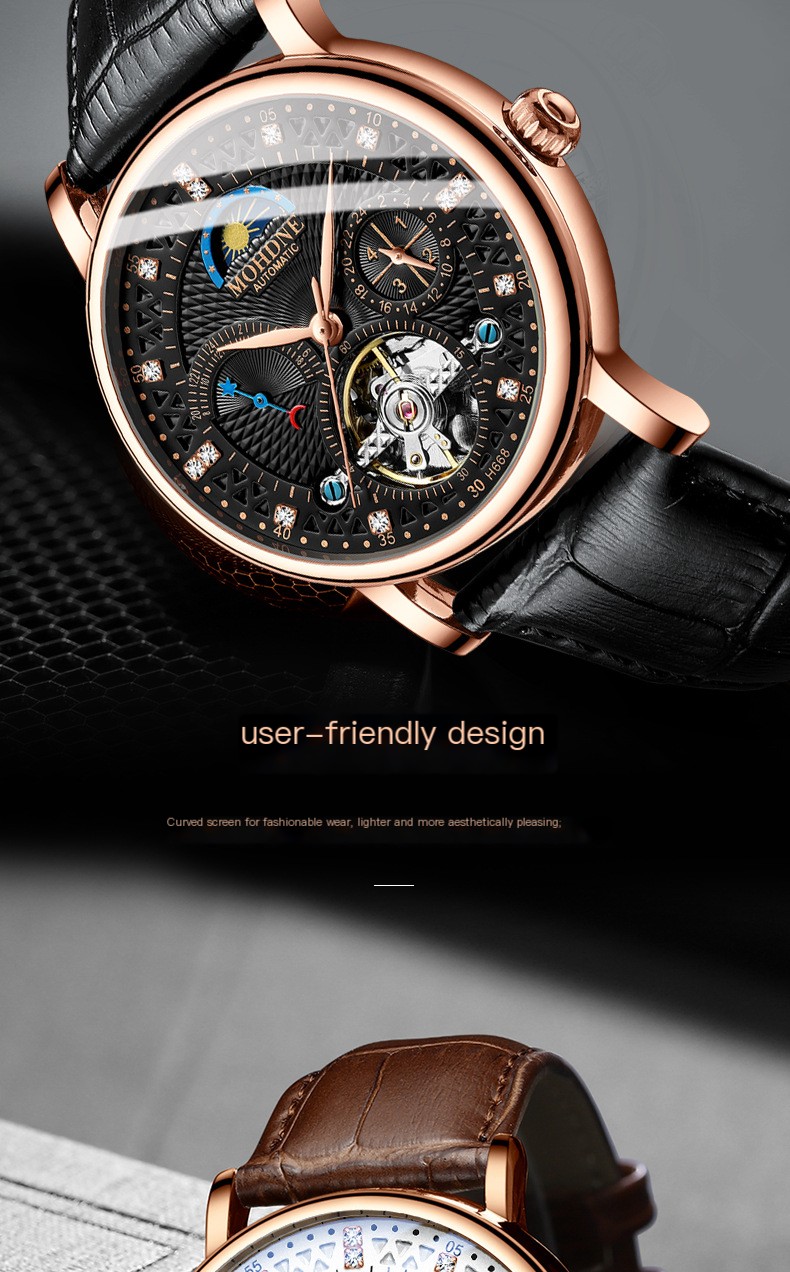 Men's Mechanical Business Watch Close-up