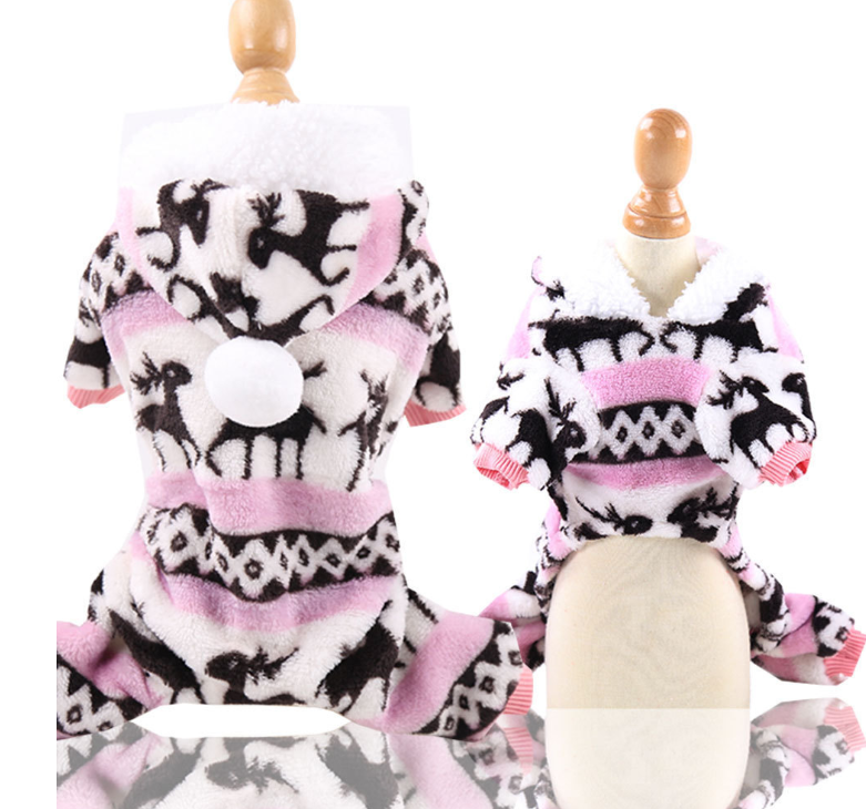 Pink Four-legged Pet Clothing