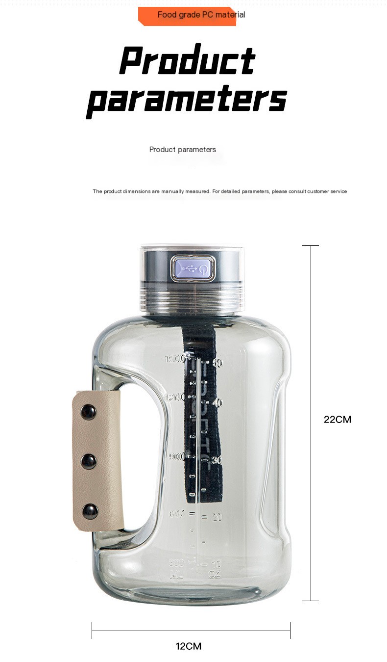 Hydrogen Water Bottle White