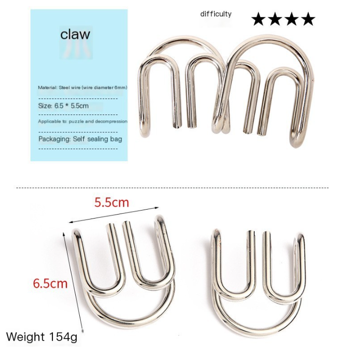 Zinc Alloy Unlock Toy 8