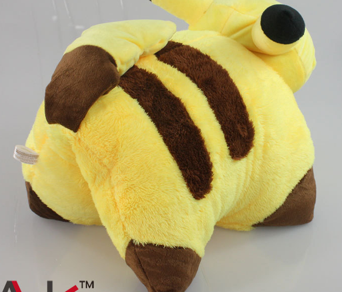Pikachu Plush Toy in Use