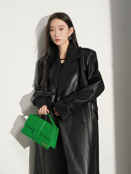 Mid-length Over-the-knee Windbreaker Jacket Image 4