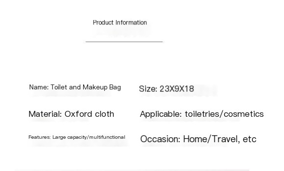 Large Capacity Toiletry Bag Blue