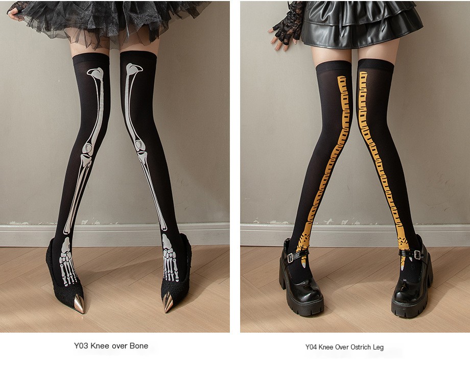 Blood Print Over-the-Knee Socks 2