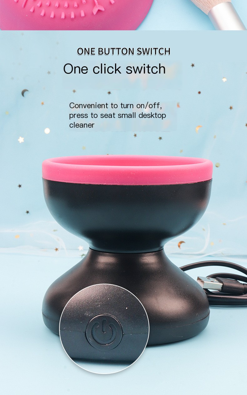 Electric Makeup Brush Cleaner Black