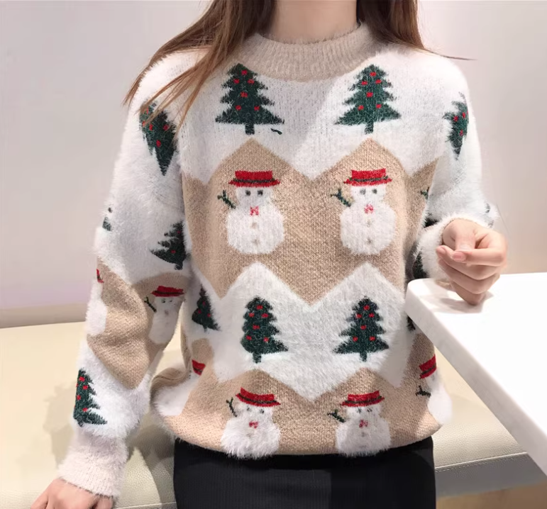 Christmas Sweater Khaki