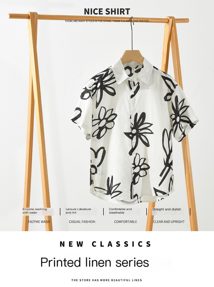 Floral Linen Shirt 1