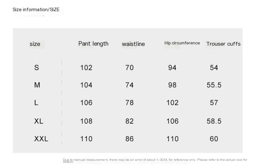 Men's Trendy Tide Straight Black Pants - Image 1