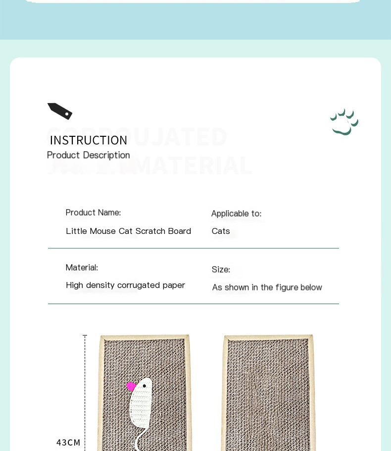 Rascador de sisal para gatos y ratones 3