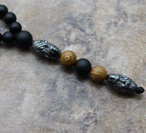 Men's Necklace with Old Man Head