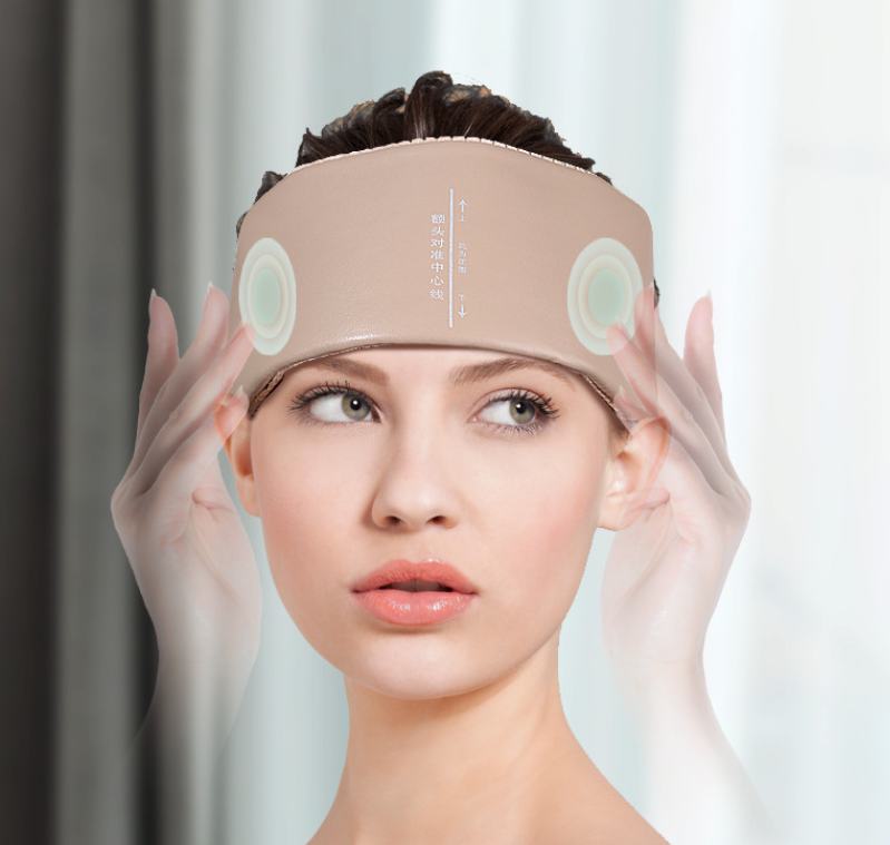 Head Massage Device in Use