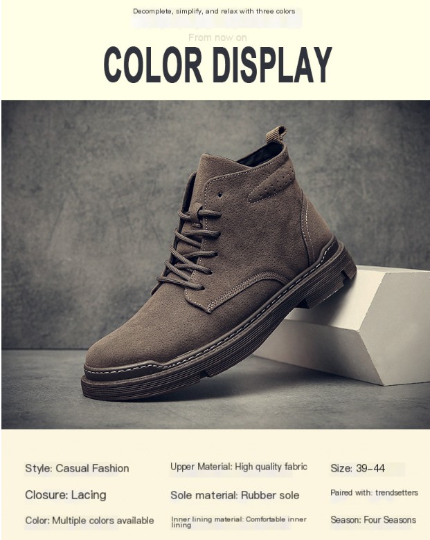 Men's Casual Martin Boots Image