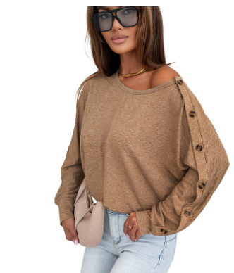Grey Solid Color Women's T-shirt