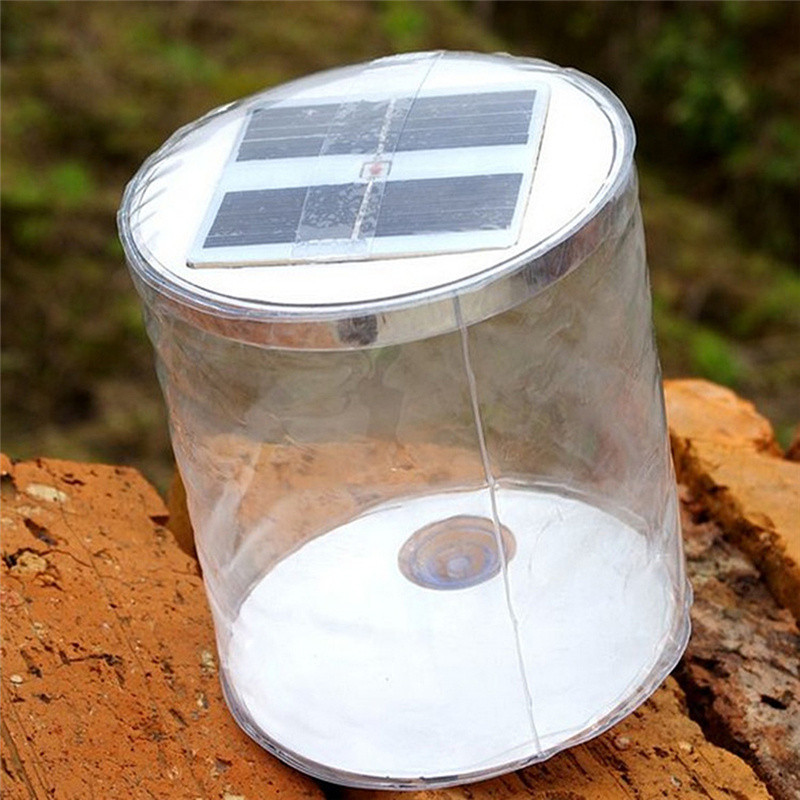 Solar LED Inflatable Lantern in use