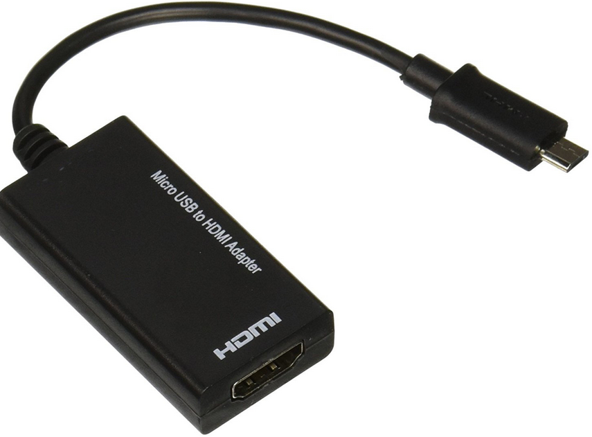 HD to HDMI adapter connection