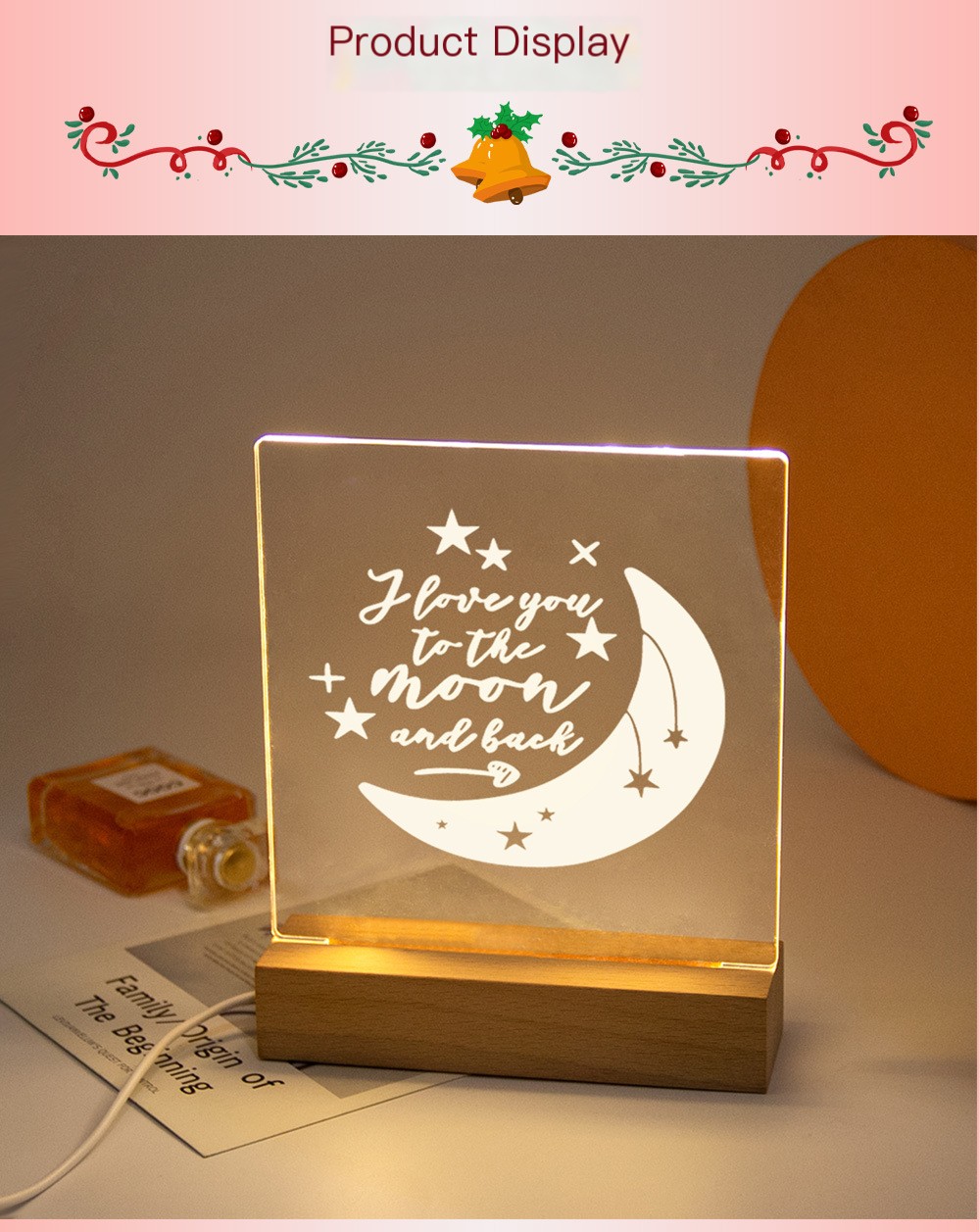 3D Cartoon Signature Light
