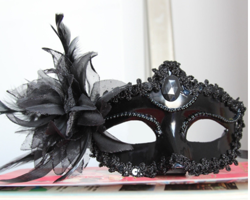 Ostrich Feather Mask