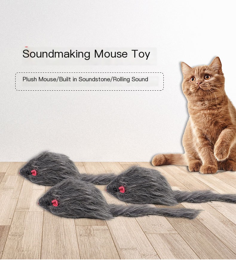 Gray Stuffed Mouse