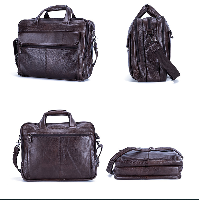 Leather Men's Bag in Use