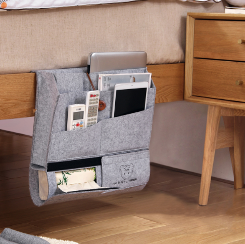 Felt Bedside Storage Bag Image 1